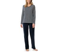 Schiesser Women's Casual Essentials Pajama Set, Nachtblau_181756, 44