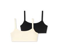 Schiesser Girl's 2 Pack Bustiers-Breathable-Fresh Vibe Bra, Assorted 1_181940, 14 Years