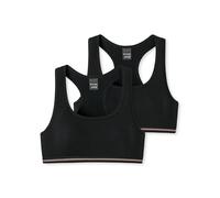 Schiesser Girls' 2 Pack Underwear Bustier - Organic Cotton - Ribbed