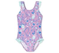 Schiesser Girl's Mädchen Badeanzug-Aqua Kids Größe 92 Bis 140 One Piece Swimsuit, Berry_182734, 6 Years