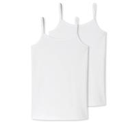 Schiesser Girls Spaghetti Top 2 Pack - Camisole, Undershirt, Cotton Stretch...