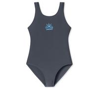 Schiesser Girls' Swimming Costume Aqua Teen Girls Size 140 to 176, Graphite_182711, 12 Years