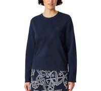 Schiesser Women's Damen Schlafshirt Langarm Rundhals Organic Cotton 150 Years Pajama Top, Admiral_183236, 10