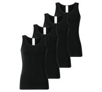 Schiesser Ladies Tops, 4er Pack - 4Pack Tank Tops, Vest, Stretch Cotton