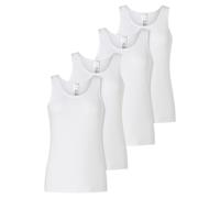 Schiesser Ladies Tops, 4er Pack - 4Pack Tank Tops, Vest, Stretch Cotton
