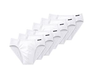 Schiesser Men’s Briefs 6-Pack Supermini Rio Slip Essentials Cotton Blend