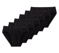 Schiesser Men Super Mini 6-Pack, 6 Briefs in a Box, S, M, L, XL, XXL: Color: Black | Size: Large