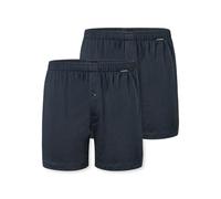 Schiesser Men's 2 Pack Boxershorts Baumwolle Jersey Weich Multipack-Jerseyboxer Boxer Shorts, Midnight Blue_182426, 8