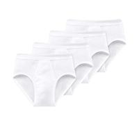 Schiesser Men's 2 Pack Sports Briefs with Fly - Essential Double Rib