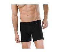 Schiesser Men's 2 Pack Underwear with Longer Leg and Fly - Authentic Black