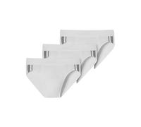 Schiesser Men's 3 Pack Briefs Soft Waistband and Stripes Organic Cotton - 95/5 Organic