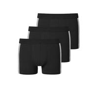 Schiesser Men's 3 Pack Shorts Soft Waistband and Stripes Organic Cotton - 95/5 Organic