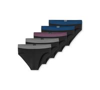 Schiesser Men's 5 Pack Briefs Organic Cotton 95/5 Organic Briefs, Assorted 11_183216, 8, Assorted 11_183216, 8