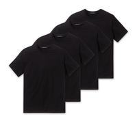 Schiesser Men's American T-Shirt 4 Pack - 1/2 Sleeve, Undershirt, Round Neck