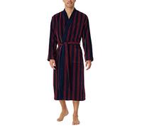 Schiesser Men's Bathrobe Soft Velour 125 cm Length Organic Cotton