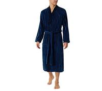 Schiesser Men's Bathrobe Soft Velour 125 cm Length Organic Cotton