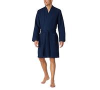 Schiesser Men's Bathrobe Waffle Pique 100 cm Length Organic Cotton