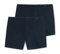 Schiesser Men's Boxer Shorts, 2 Pack - Jersey Shorts, Cotton, Plain ...
