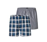 Schiesser Men's Woven Boxer Shorts, 2-Pack - Woven Fabric, Underwear, Cotton