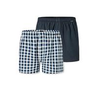 Schiesser Men's 2 Pack Boxershorts Baumwolle Web Multipack-Webboxer Boxer Shorts, Assorted 3_182428, L