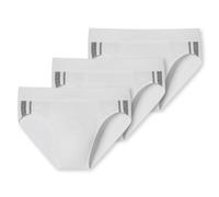 Schiesser Men's 3 Pack Briefs Soft Waistband and Stripes Organic Cotton - 95/5 Organic