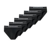 Schiesser Men's Briefs, 6 Pack - "95/5", Rio Briefs, Logo Waistband, Stretch