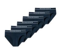Schiesser Men's Briefs, 6 Pack - "95/5", Rio Briefs, Logo Waistband, Stretch