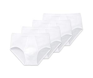 SCHIESSER Men's Briefs With Opening, 4-Pack - Original Classics, Double Rib...