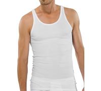 Schiesser Men's Cotton Vests Pack of 2, White, 6 EU