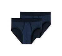 Schiesser Men's Herren 2 Pack Sportslip mit Eingriff-Classic Briefs, Midnight Blue_172691, 7