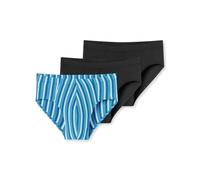 Schiesser Men's Herren 3 Pack Unterwäsche Slips mit Weichem Bund Bio Baumwolle-95/5 Essentials Briefs, Assorted 10_180841, XL (Pack of 3)