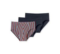 Schiesser Men's Herren 3 Pack Unterwäsche Slips mit Weichem Bund Bio Baumwolle-95/5 Essentials Briefs, Assorted 9_180841, XL (Pack of 3)