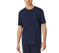 Schiesser Men's Herren Schlafshirt Kurzarm Rundhals-Mix + Relax Pajama Top, Midnight Blue_182596, 52