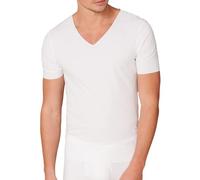 Schiesser Men's Laser Cut V-Neck Unterhemd Underwear, White, XL/7