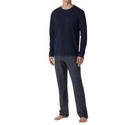 Schiesser Men's Long Pyjamas-Nightwear Set Pajama, Opaque, Blue_159633, 3XL