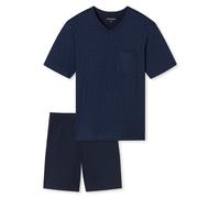 Schiesser Men's Pajamas - Short, V-Neck, Cotton