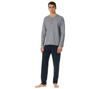 Schiesser Men's Pyjamas, Long - Casual Essentials, Cotton, Button Placket...