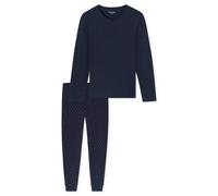Schiesser Men's Pyjamas, Long - Casual Essentials, Single Jersey, Cotton