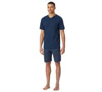 Schiesser Men's Pyjamas, Short - Casual Essentials, V-Neck, Cotton...