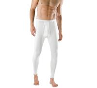 Schiesser Men's Original Doppelripp Thermal Bottoms, White-White (100-White), Medium