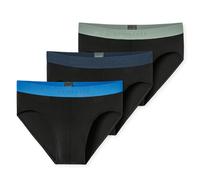 Schiesser Men's Rio Slip 3-Pack - Series "95/5", Contrast Stripes