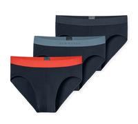 Schiesser Men's Rio Slip 3-Pack - Series "95/5", Contrast Stripes
