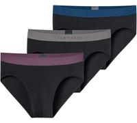 Schiesser Men's Schiesser Herren 3 Pack Slips Bio Baumwolle Multipack - 95/5 Or