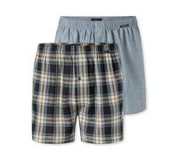 Schiesser Men's Schiesser Men's 2 Pack Boxer Shorts Cotton Web Multipack - Webboxer Boxer Shorts (Pack of 2), Assorted 7_183638, 8