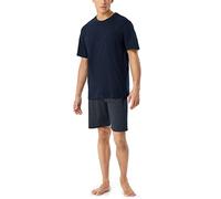Schiesser Men's Schlafanzug Kurz Rundhals - Nightwear Set Pajama Set (pack of 1)