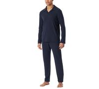Schiesser Men's Schlafanzug Lang-Weicher Interlock-Selected Premium Warming Pajama Set, Nachtblau_182031, 42