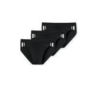Schiesser Men's 3 Pack Briefs Soft Waistband and Stripes Organic Cotton - 95/5 Organic