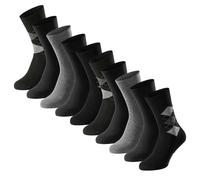 Schiesser Men's Socks, 10 Pack - "Bluebird", Cotton Mix, Solid/Patterned ...