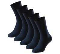 Schiesser Men's Socks, 5-Pack - "Bluebird", Cotton Blend, Solid/Patterned