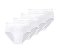 Schiesser Men's Sports Briefs - Feinripp,Doppelripp,Basic,2 4 6 8 Pack, Wei